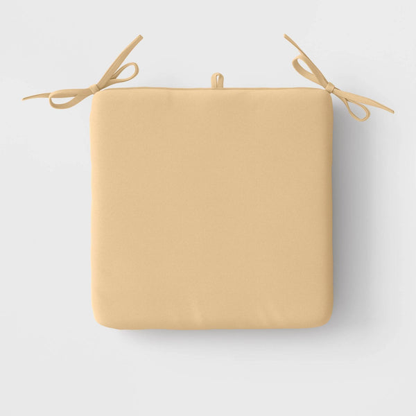 16"x16" Outdoor Chair Seat Cushion Tan - Room Essentials