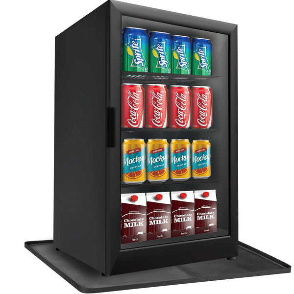 VANPET 24" x 24" x 0.8" Mini Fridge Silicone Mat with Raised Edge, Under Refrigerator Mat Under Mini Refrigerator Freezer Protect from Appliance